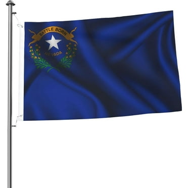 Silk Style Flag Of Nevada Flag 2x3 Ft Double-Sided Durable Outdoor Decorative Banner Polyester Home Flags Yard Lawn Welcome Flag