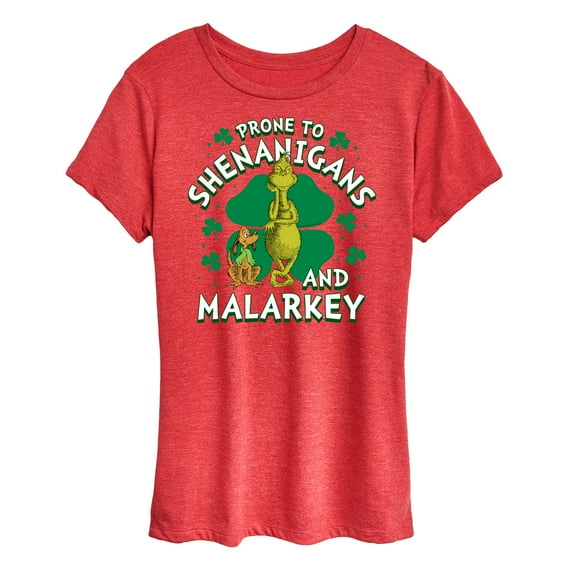 The Grinch - Prone To Shenanigans Malarkey - Women's Short Sleeve Graphic T-Shirt
