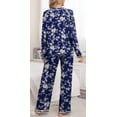 thumbnail image 5 of DreamFish Women's Pajama Set Long Sleeve Top and Pants with Pockets Soft Lightweight Sleepwear Loungewear, 5 of 6