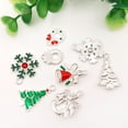 thumbnail image 2 of 28 colgantes navideños para collares y pulseras (árbol de Navidad, copo de nieve, campana, guirnalda), 2 of 8