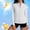 White, variant on Womens Lightweight Sun Protection Shirts Full Zip Long Sleeve Sun Protection Athletic Jackets White XL(XL)