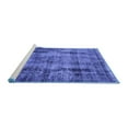 thumbnail image 2 of Ahgly Company Machine Washable Indoor Rectangle Oriental Blue Industrial Area Rugs, 7' x 10', 2 of 4