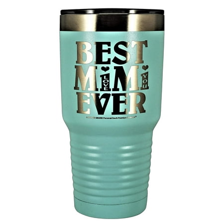 GIFTS FOR MIMI â?? â??BEST MIMI EVER ~ LOVE YOUâ? GK Grand Engraved Stainless Steel Vacuum Insulated Tumbler Travel Coffee Mug Hot Cold Wine Mothers Day Birthday Christmas (Pastel Teal, 30 oz)