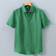 thumbnail image 1 of toraway Fall Clothes Men T Shirts Graphic Beach Men's Summer Sun Wear Solid Color Shirt Casual Shirt Short Sleeve Button down Shirt Loose Cotton Breathable Short Sleeve Shirt Beach Hawaii Shirt XXL, 1 of 3