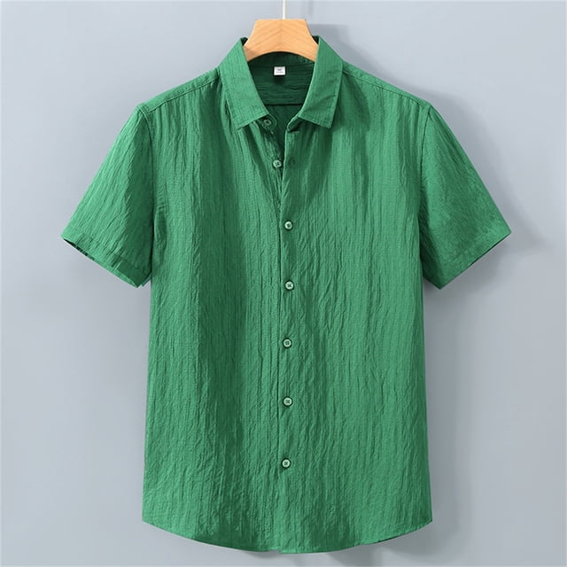 toraway Fall Clothes Men T Shirts Graphic Beach Men's Summer Sun Wear Solid Color Shirt Casual Shirt Short Sleeve Button down Shirt Loose Cotton Breathable Short Sleeve Shirt Beach Hawaii Shirt XXL