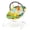 Green, variant on Costway Portable Baby Bouncer Infant Rocker with Removable Toys Bar Music 3-Point Harness Multicolor