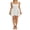 White, variant on Lamuusaa Women Sleeveless Pleated Dress Solid Color Bandage Backless Party A-Line Dress