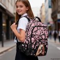 thumbnail image 5 of HELLHERO Capybara Cherry Blossom Design School Backpacks with Adjustable Padded Straps Large Capacity Zaino per ragazze, Ergonomic 17 Inch Kids Backpacks for Back to School Elementary School, 5 of 6