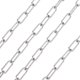 thumbnail image 1 of 304 Stainless Steel Paperclip Chains Drawn Elongated Cable Chains Unwelded with Spool Stainless Steel Color 17x7x1.6mm about 16.4 Feet(5m)/roll, 1 of 9