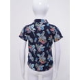 thumbnail image 4 of Jowowha Petits Garçons Été Plage Décontracté Aloha Luau Chemises Col Rabattu Hauts Tropicaux Tenue de Jeu Type m 130, 4 of 7