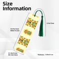 thumbnail image 3 of Kdxio Sunflowers On A Yellow Background Print Metal Tassel Bookmarks,Perfect Gift for Art Lovers and Bookworms Metal Bookmarks for Women, 3 of 8
