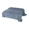 thumbnail image 2 of Hvmvliv Throw Blankets for Bed-39x59in 2-Sided Flannel Blanket Thicken Comfy Warm Fleece Blanket Oversized Throw Blankets for Couch Nap Sofa Blanket Blue-Gray, 2 of 2