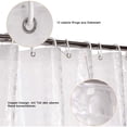 thumbnail image 4 of Cortina de baño y ducha de EVA antibacteriana impermeable Antimoho con fondo magnético de peso para niños Patrón de piedra 3D Incluye 12 anillos para cortina de ducha, 4 of 6