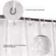 thumbnail image 4 of Cortina de ducha y baño de EVA antibacteriana, impermeable, antimoho, con base de imán de peso para niños, patrón de piedra 3D, incluye 12 anillos para cortina de ducha, 4 of 6