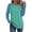 Green, variant on Lopecy-Sta Women's Casual Crewneck Raglan Long Sleeve Top, Solid Color Colorblock Shirt, Loose Basic Layering Tunic for Daily Work Casual Wear Green L