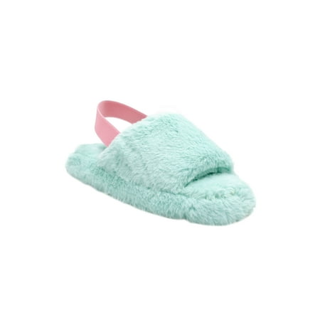 

Kensie Women’s Fluffy Faux Fur Memory Foam House Slippers