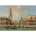 thumbnail image 2 of Carlo Grubacs 24x18 Gold Ornate Framed and Double Matted Museum Art Print Titled - View of the Piazzetta Di San Marco, Venice, 2 of 4