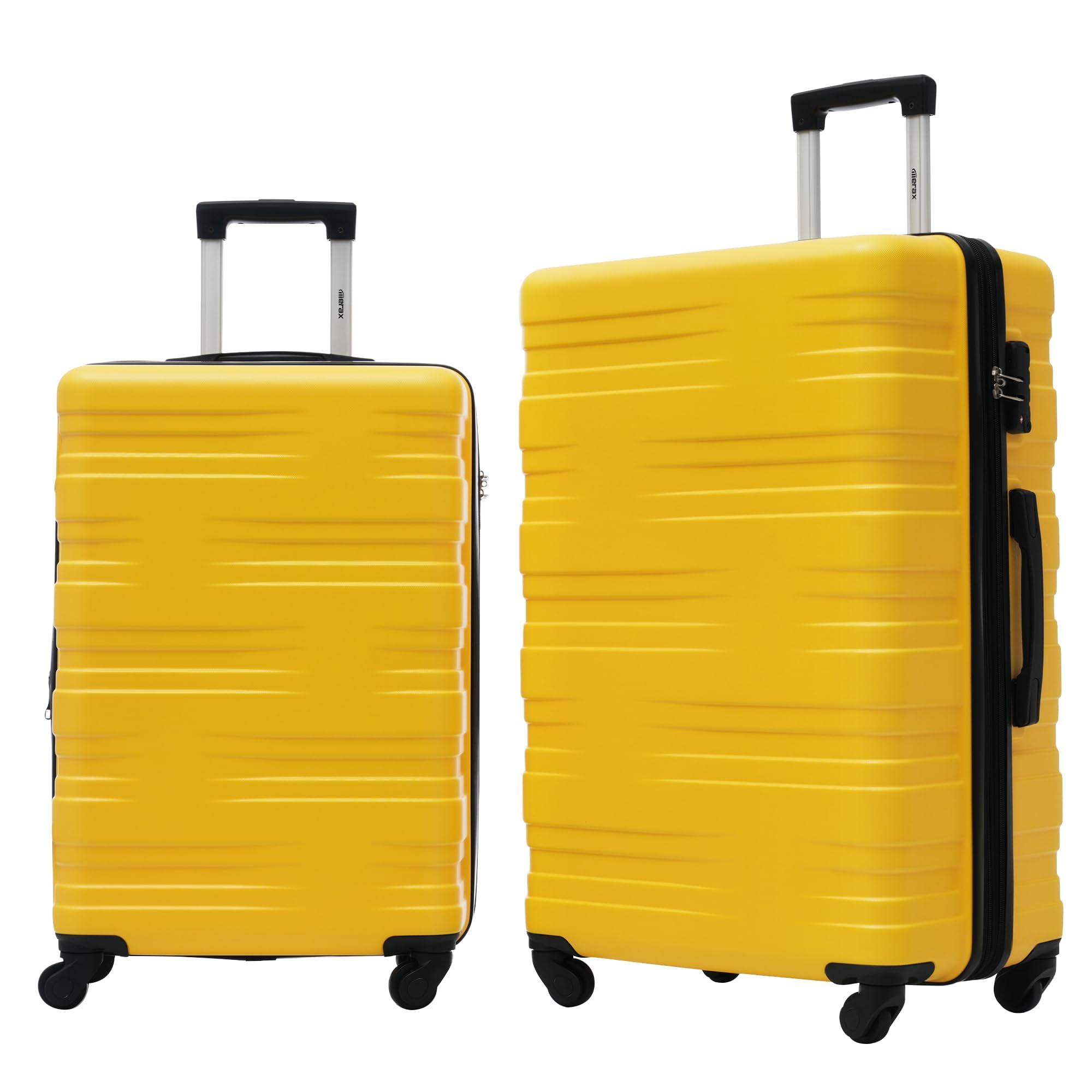 Merax Luggage Sets 2 piece Carry on Luggage Suitcase Sets of 2 Hard Case Luggage Sets Clearance Expandable Walmart