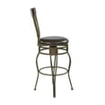 thumbnail image 7 of OSP Home Furnishings 30" Cosmo Metal Swivel Barstool inÂ&nbsp;Espresso Faux Leather Seat, 7 of 7
