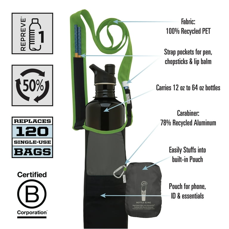 ChicoBag Bottle Sling rePETe Amythest 2 Pack Walmart