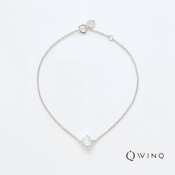 WINQ Solitaire 4 Prong Bracelet Lab Grown Diamond 14K Gold