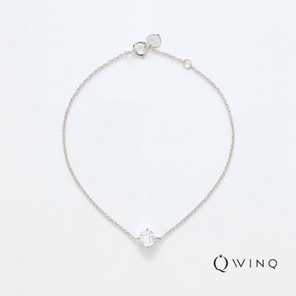 WINQ Solitaire 4 Prong Bracelet Lab Grown Diamond 14K Gold