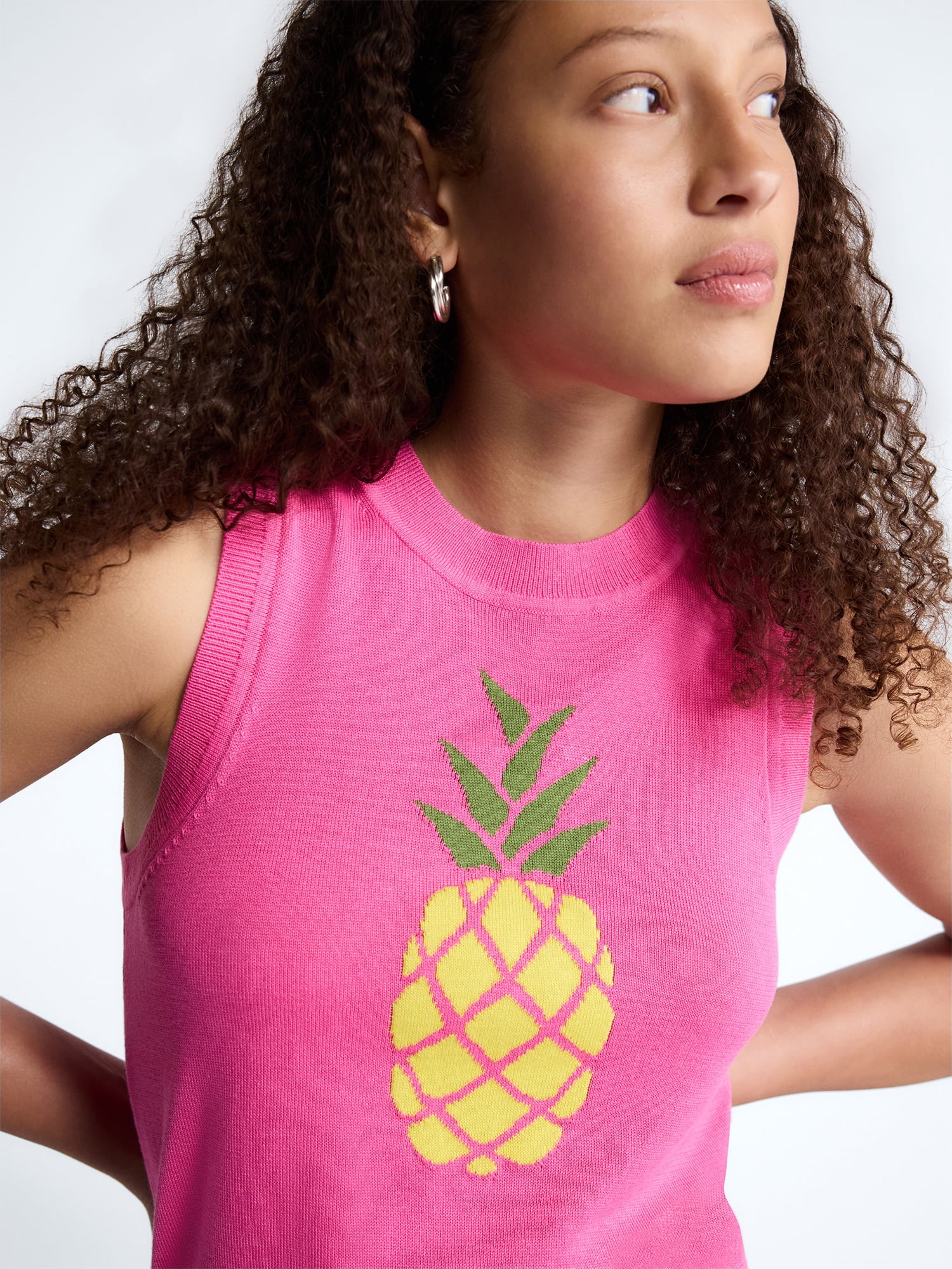 Free Assembly Women's and Women's Plus Graphic Sweater Shell, Sizes XS-4X