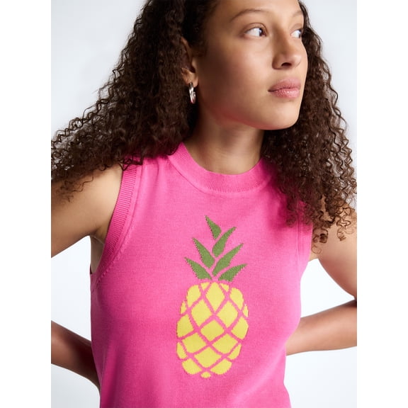 Free Assembly Women's and Women's Plus Graphic Sweater Shell, Sizes XS-4X