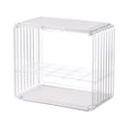 thumbnail image 1 of Vitrina de acción Sunnimix Doble capa Plástico ABS Organizador Colecciones Caja de presentación Blanco, 1 of 7