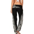thumbnail image 5 of INGEAR Women’s Smocked Boho Harem Pants, Hippie Gypsy Print Yoga Trousers, 5 of 7