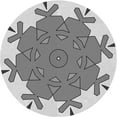 thumbnail image 1 of Ahgly Company Machine Washable Indoor Round Transitional Sonic Silver Gray Area Rugs, 7' Round, 1 of 7
