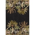 thumbnail image 2 of Addison Rugs Mayfield Washable Tropical Palms & Safari Animals Midnight Rectangle Rug, 10' x 14', 2 of 5