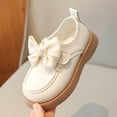thumbnail image 5 of JAHH Spring and Autumn Girls Small Leather Shoes Baby Single Shoes Non-Slip Crib Wedding Dress Shoes(2-2.5 Years,Beige), 5 of 9