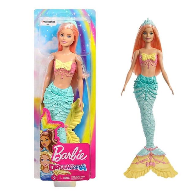 Muñeca Barbie sirena con luces de arcoíris para niñas, juguetes de princesa para niños, regalo de cumpleaños, marca Original Fivean unisex