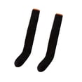 thumbnail image 5 of yuksok Women Knee High Socks over Knee Girls Long Stocking for Dorm Home Study Room Black, 5 of 7