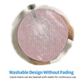 thumbnail image 6 of Disketp Pink Stripes Small Mouse Pad 7.9x7.9 Inches,Washable Round Mousepad For Office Laptop Computer,Non-Slip Rubber Base Mouse Pads For Wireless Mouse, 6 of 9