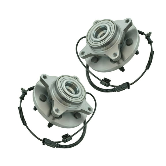 TRQ Wheel Bearing & Hub Assembly Front Pair for Ford F150 2WD Truck BHA62124