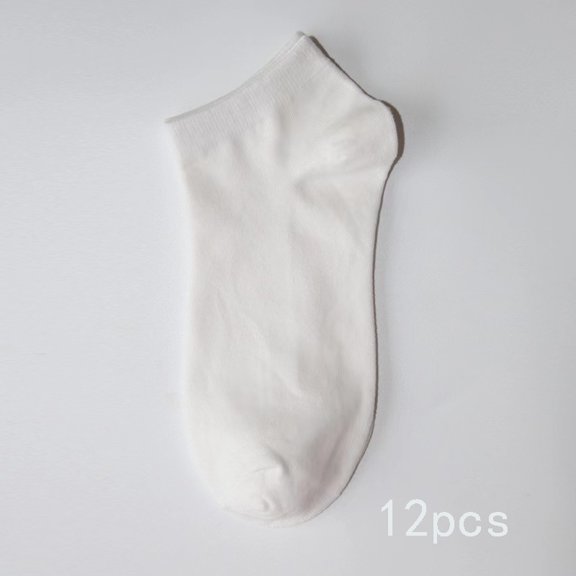 TELOLY 12 Pack Men'S Quarter Length Terry Sole Super Soft Ankle Socks Breathable Comfortable Casual Dress Business Work Footwear Gift,10-13