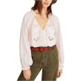 thumbnail image 1 of Free People Blusa bordada Sivan para mujer, rosa, pequeña, 1 of 2