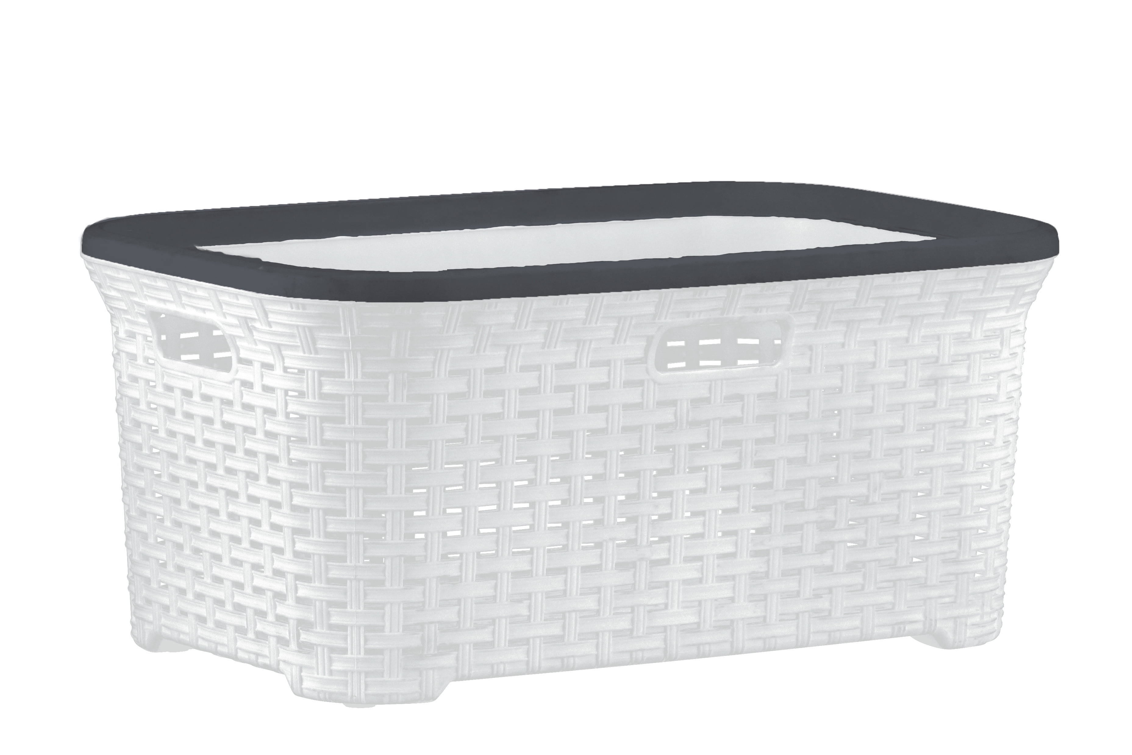 1.4 Bushel Wicker Style Superio Laundry Basket White 