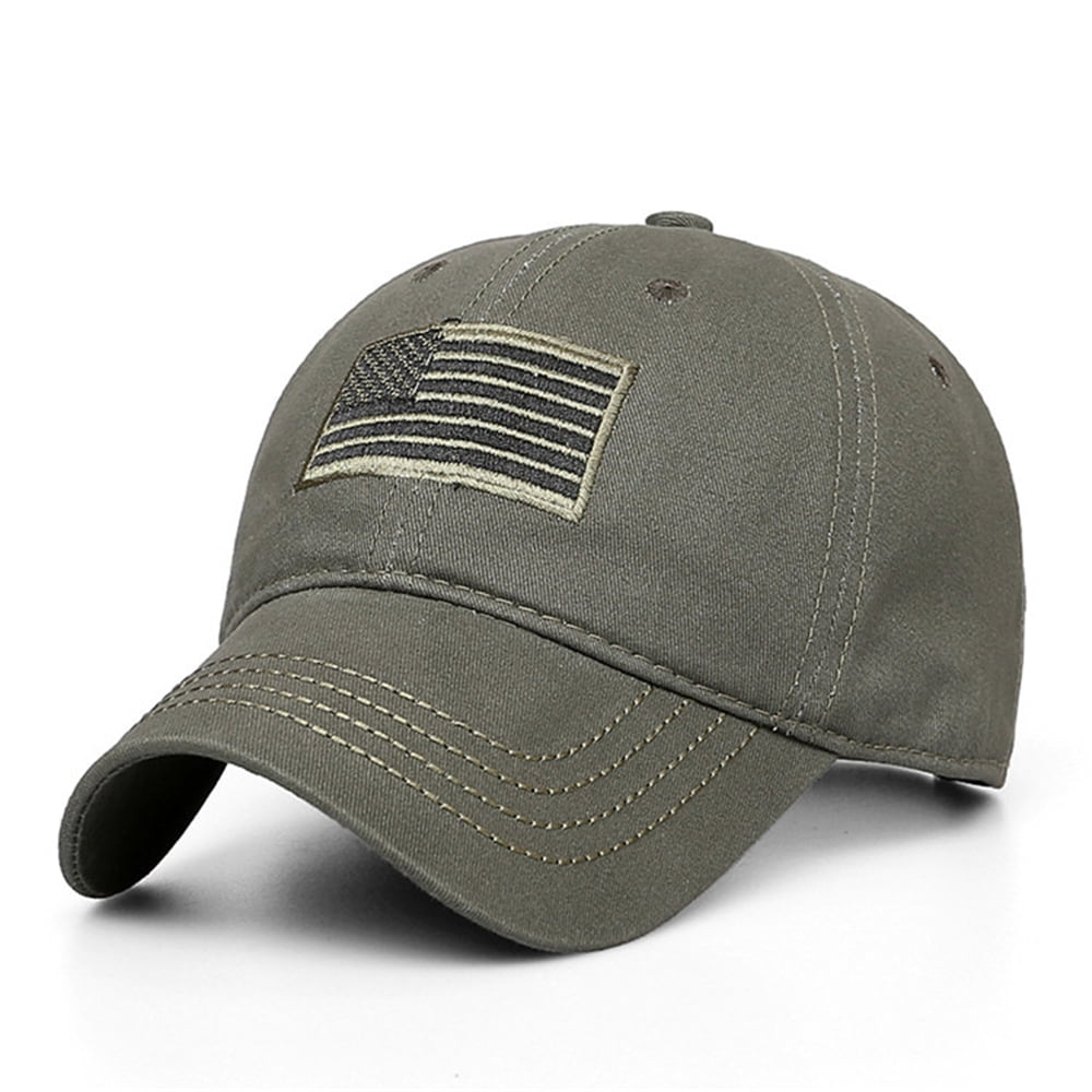 Tactical Special Force Hat Cap With Removable Detachable USA American Flag Navy 