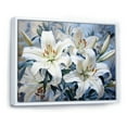 thumbnail image 2 of Designart "Blooming Lilies' Blossoms VI" Lilies Floater Framed Canvas Prints, 2 of 5