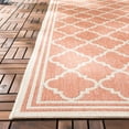 thumbnail image 4 of SAFAVIEH Beach House Richard Geometric Indoor/Outdoor Area Rug, Rust/Creme, 5'3" x 7'6", 4 of 6