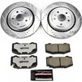 thumbnail image 3 of PowerStop Rear Z26 Street Warrior Carbon-Fiber Ceramic Brake Pad and Drilled and Slotted Rotor Kit Fits: CADILLAC CHEVROLET Select Models K7045-26, 3 of 9