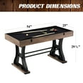 thumbnail image 2 of 54” 4-in-1 Combination Game Table, Billiards, Foosball, Air Hockey, Table Tennis by Barrington Billiards, 2 of 8