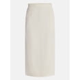 thumbnail image 6 of Time and Tru Women's and Women’s Plus Linen Blend Midi Skirt with Side Slit, Sizes XS-XXXL, 6 of 6