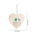 thumbnail image 3 of Horivan Ceramic Sea Glass Friendship Ornament with Inspirational Quote 2D Flat Holiday Tree Decoration for Best Friends Christmas Gift for Personalized Keepsake for Long Distance Friends, 3 of 6