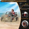 thumbnail image 4 of HHVEL 2 Seater Ride on Car with Remote, 12V Electric Car with 800W Motors, Remote Control, Bluetooth, Spring Suspension, LED Light,Black., 4 of 8