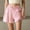 Pink, variant on IUYRTFE Women Solid Color Drawstring Waist Shorts with Pockets Casual Loose Summer Bottoms