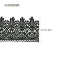 thumbnail image 2 of Uxcell Cotton Lace Trim Vintage Crochet 3 inch x 4.8 yard Black Stretch Lace Edge Ribbon, 2 of 5